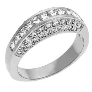 Diamond Pave White Gold Ring