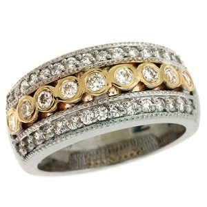 Two Tone Diamond Ring