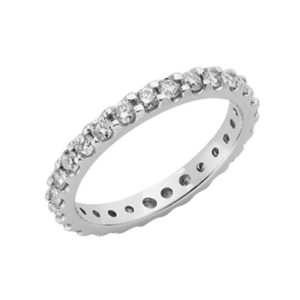 Eternity White Gold Band