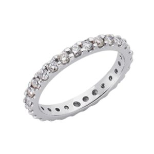 Eternity White Gold Band