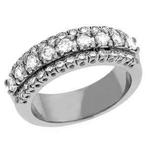 White Gold Diamond Band
