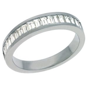 Platinum Baguette Band