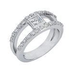 White Gold Diamond Fashion Ring