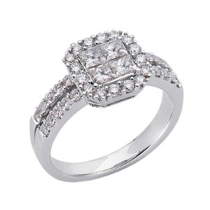 White Gold Diamond Ring