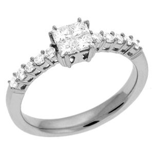 White Gold Diamond Ring