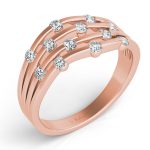 Rose Gold Diamond Fashion Ring