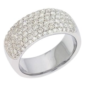 White Gold Diamond Pave Band
