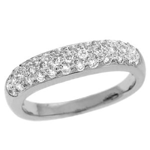 White Gold Diamond Pave Ring
