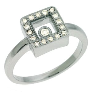 White Gold Diamond Motion Ring