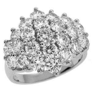 White Gold Two Tone Ring