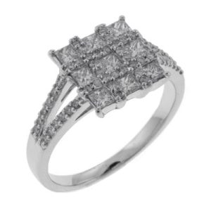 White Gold Diamond Ring
