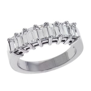 Emerald Cut Diamond Band