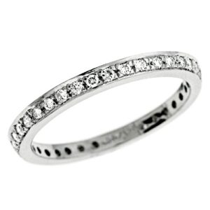 White Gold Pave Ring