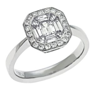 White Gold Diamond Fashion Ring