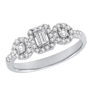 White Gold Diamond Fashion Ring