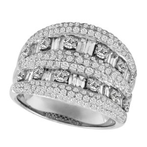 White Gold Diamond Fashion RIng
