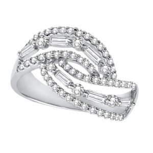 White Gold Diamond Fashion RIng