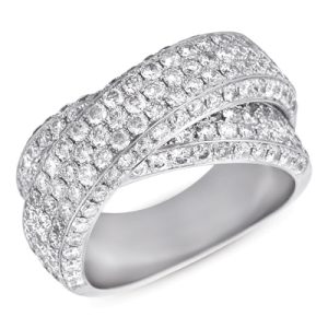 White Gold Diamond Pave Band