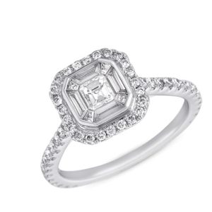 White Gold M.pave Ring