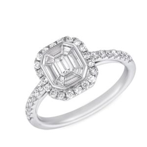 White Gold M.pave Ring