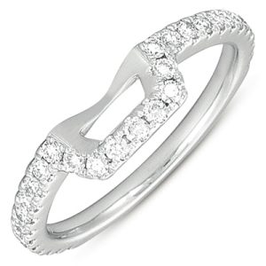 White Gold Matching Band