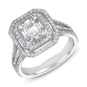 White Gold Diamond Fashion Ring