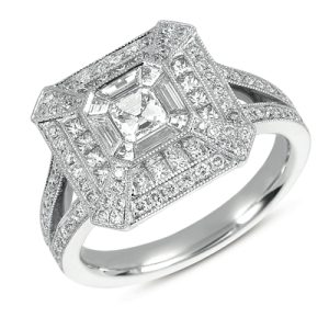 Platinum Diamond Fashion Ring