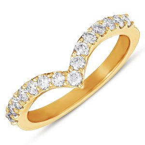 Yellow Gold Curved Band