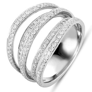 White Gold Pave Ring