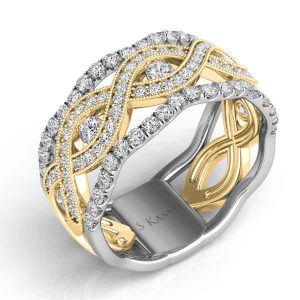 Yellow & White Gold Diamond Fashion Ring
