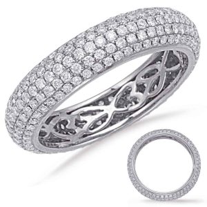 Platinum Eternity Pave Band