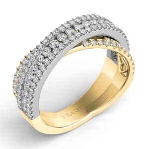 Yellow & White Gold Diamond Fashion Ring