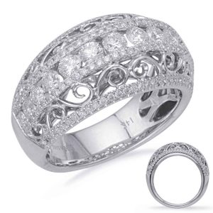 White Gold Diamond Fashion Ring