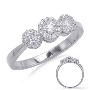 White Gold Diamond Fashion Ring