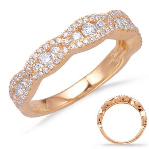 Rose Gold Diamond Fashion Ring