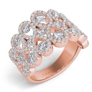 Rose Gold Diamond Fashion Ring