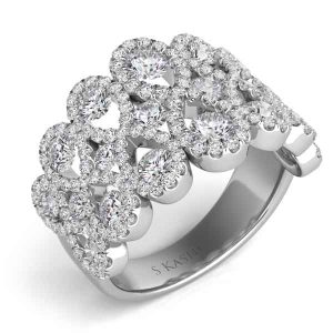 White Gold Diamond Fashion Ring