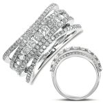 Platinum Diamond Fashion Ring