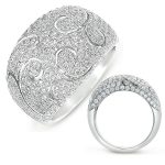 Platinum Diamond Pave Ring