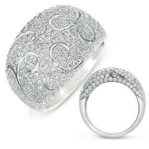 Platinum Diamond Pave Ring