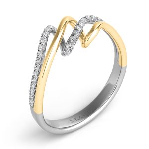 Yellow & White Gold Diamond Fashion Ring
