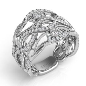White Gold Diamond Fashion Ring