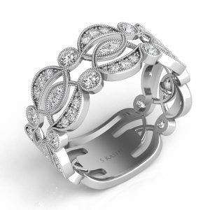 White Gold Diamond Fashion Ring