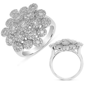 White Gold Diamond Fashion Ring