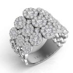 White Gold Diamond Fashion Ring