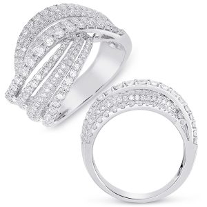 White Gold Diamond Fashion Ring