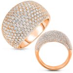 Rose Gold Pave Ring
