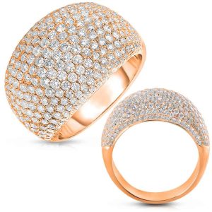 Rose Gold Pave Ring