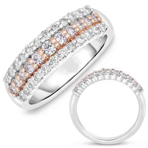 Rose & White Gold Fashion Diamond Ring