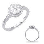 White Gold Diamond Fashion Ring